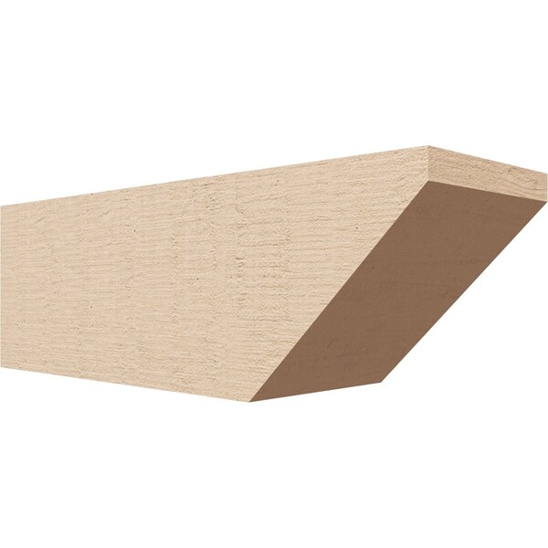 Ekena Millwork 4in. W x 4in. H x 12in. L Concord Woodgrain TimberThane Rafter Tail, Primed Tan RFTUR04X04X12CONRCPR - main